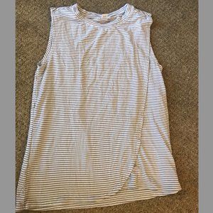 Old Navy Striped High Neck Crossover Nursing Tank - Size XS/S